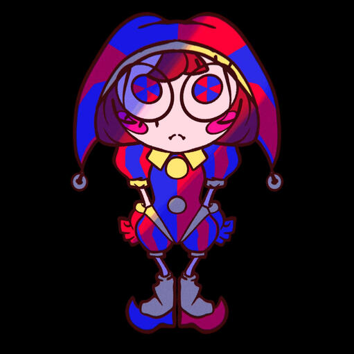 fanart of Pomni from the Amazing Digital Circus (digital)