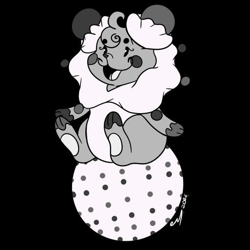 an experimental 'toony' style of a character of mine (digital)
